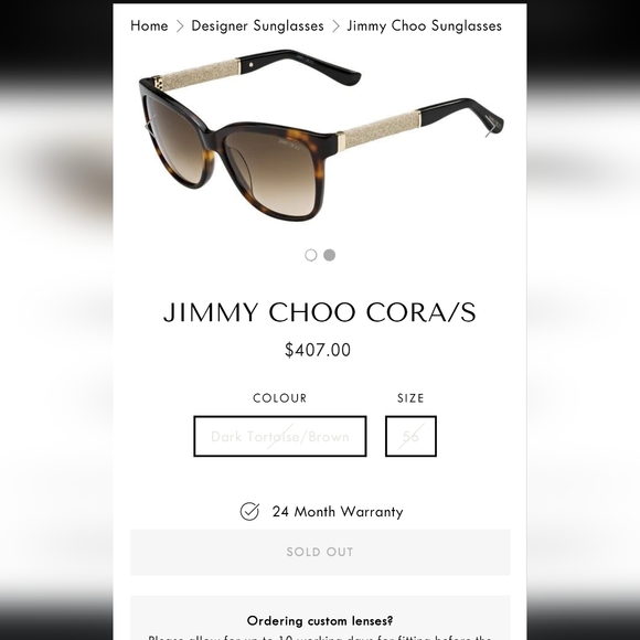 Jimmy Choo Cora Sunglasses main image 8